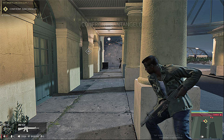 Attack the enemies from cover and feel free to use all of your arsenal - My Names Lincoln Clay... (killing Santangelo) | Walkthrough - Story missions - Mafia III Game Guide
