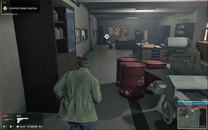 Bobby is in the most remote room on the first floor - P (drugs racket) | Walkthrough - Story missions - Mafia III Game Guide