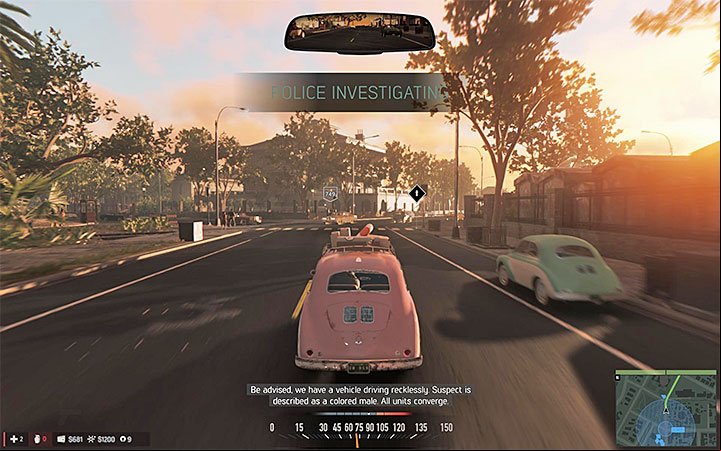 Try to leave the inside of the blue circle as quickly as possible - General tips - Basic information - Mafia III Game Guide