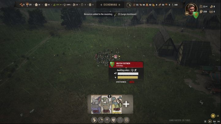 Militia are armed units formed from men inhabiting the settlement - Manor Lords: How to recruit military units? - FAQ - Manor Lords Guide