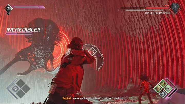 You can attack tentacles - Guardians of the Galaxy: Dweller-In-Darkness - how to defeat? - Bosses - Guardians of the Galaxy Guide
