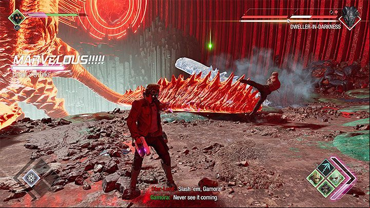 The main boss has recovered two health bars - Guardians of the Galaxy: Dweller-In-Darkness - how to defeat? - Bosses - Guardians of the Galaxy Guide