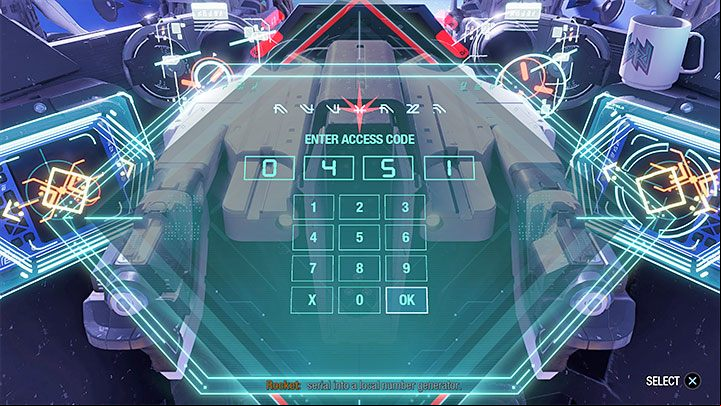 You must enter the code, 0451 (which, by the way, is a small easter egg) - press the correct buttons with your cursor - Guardians of the Galaxy: Prologue and Chapter 1 - walkthrough - Solucja - Guardians of the Galaxy Guide