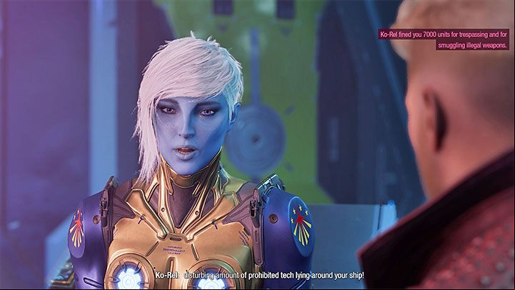 At the very end of the chapter you'll come face-to-face with Ko-Rel - Guardians of the Galaxy: Chapter 2 - walkthrough - Solucja - Guardians of the Galaxy Guide