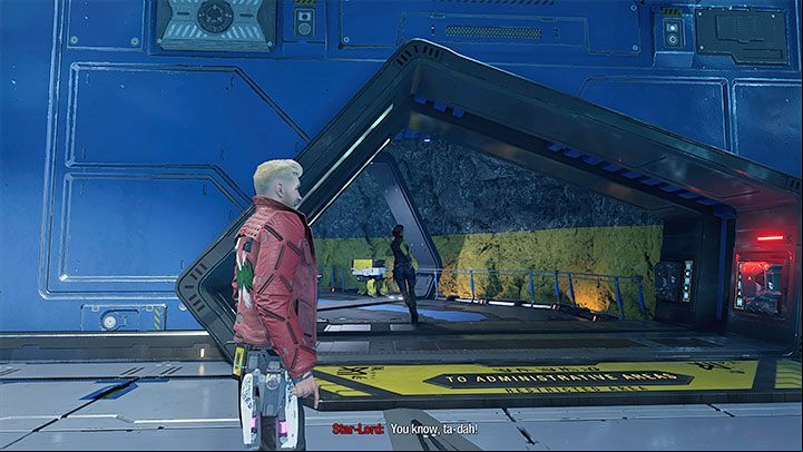 To solve it you must use the visor to track the electricity flow (picture 1) - Guardians of the Galaxy: Chapter 5 - walkthrough - Walkthrough - Guardians of the Galaxy Guide