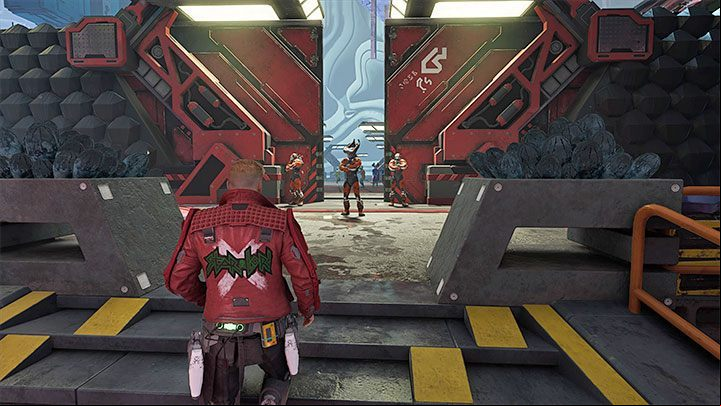 Your objective is to reach the pictured guarded ageway - Guardians of the Galaxy: Chapter 6 - walkthrough - Walkthrough - Guardians of the Galaxy Guide