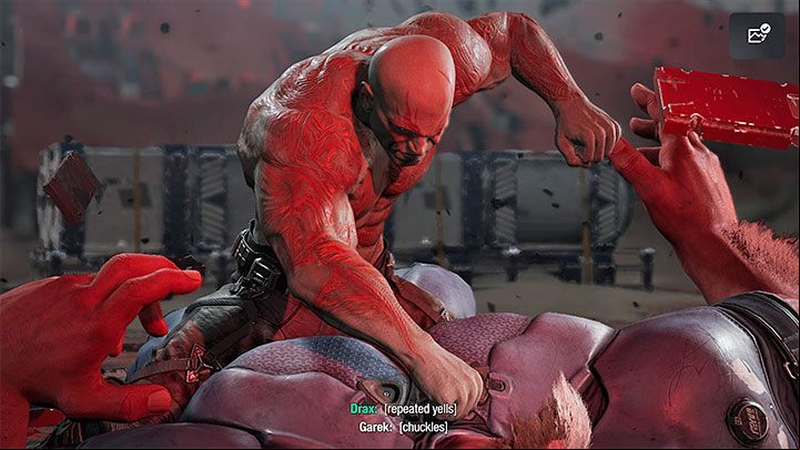 At some random moment, you will trigger a new cut-scene - Guardians of the Galaxy: Chapter 6 - walkthrough - Walkthrough - Guardians of the Galaxy Guide