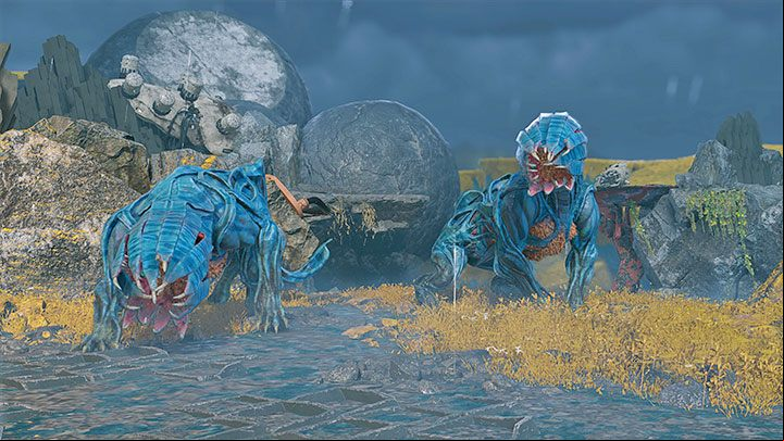 Slakebeast is the name of the blue monsters with big tail and mouth - Guardians of the Galaxy: Slakebuster trophy - Trophy Guide - Guardians of the Galaxy Guide