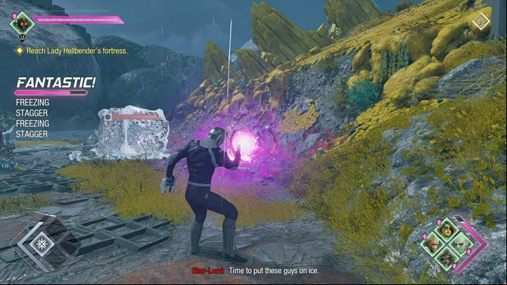 Once the Stagger Bar is full, you can try to activate the Charged Shot - Guardians of the Galaxy: Set em Up, Knock em Down trophy - Trophy Guide - Guardians of the Galaxy Guide