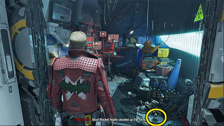 You can find the first collectible right after starting Chapter 1, i - Guardians of the Galaxy: Chapter 1 - All secrets/collectibles, list - Secrets and Finds - Guardians of the Galaxy Guide