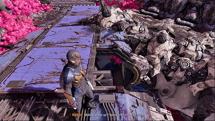 You can get this secret soon after going down - as shown on picture 1 - Guardians of the Galaxy: Chapter 1 - All secrets/collectibles, list - Secrets and Finds - Guardians of the Galaxy Guide
