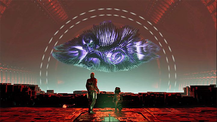 You can find the outfit right after the end of the competition and the cut-scene with a strange levitating object (picture above) - Guardians of the Galaxy: Chapter 1 - All secrets/collectibles, list - Secrets and Finds - Guardians of the Galaxy Guide