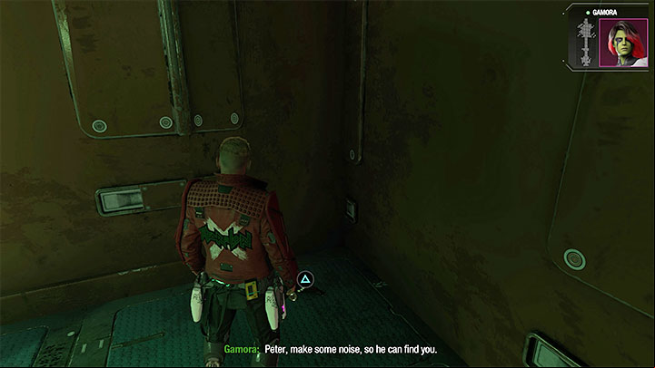 Don't go further once you reach the top, but instead look around for the parasitic organism shown in picture 1 - Guardians of the Galaxy: Chapter 1 - All secrets/collectibles, list - Secrets and Finds - Guardians of the Galaxy Guide