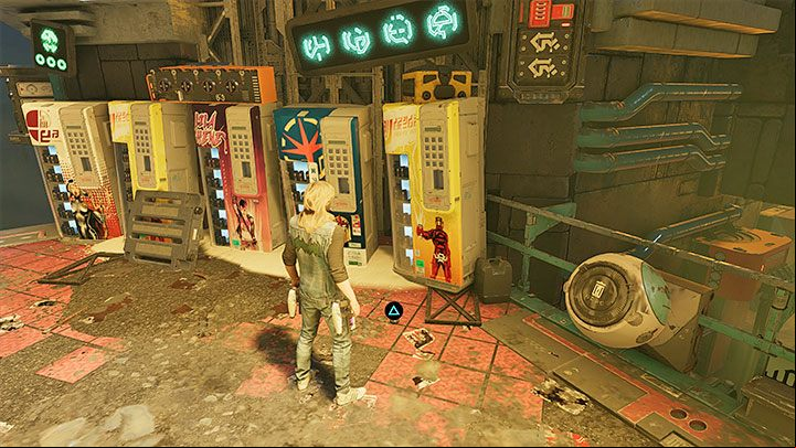 You will find the secret soon after locating the previous archives, namely after pushing a big obstacle with Drax and reaching the next part of the destroyed marketplace (picture 1) - Guardians of the Galaxy: Chapter 12 - All secrets/collectibles, list - Secrets and Finds - Guardians of the Galaxy Guide