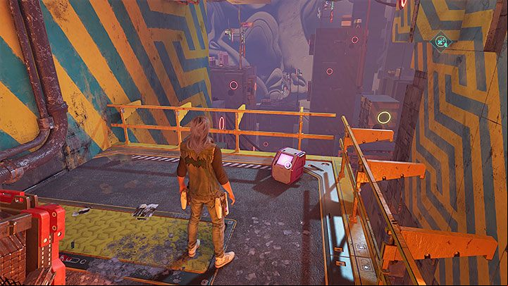 Once you're down, don't go any further, but rather turn around - Guardians of the Galaxy: Chapter 12 - All secrets/collectibles, list - Secrets and Finds - Guardians of the Galaxy Guide