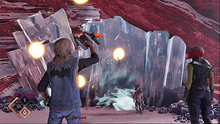 You'll find this outfit shortly after unlocking the plasma element, allowing you to shoot fire - Guardians of the Galaxy: Chapter 13 - all secrets/collectibles, list - Secrets and Finds - Guardians of the Galaxy Guide