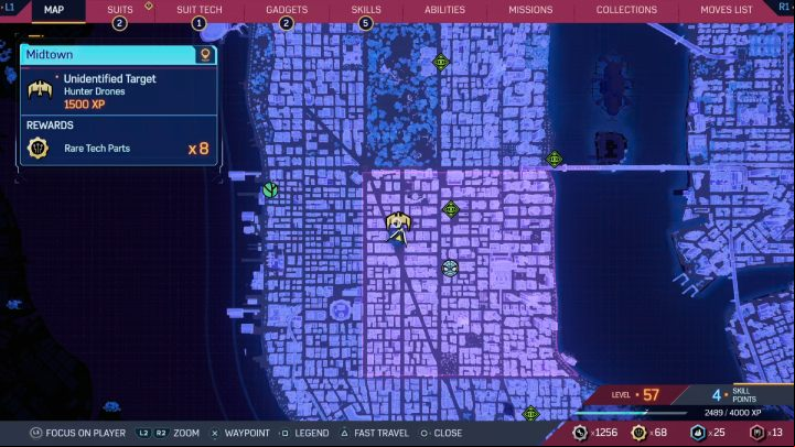 1 - Spider-Man 2: All Unidentified Target locations - Secrets and Collectibles - Spider Man 2 Guide