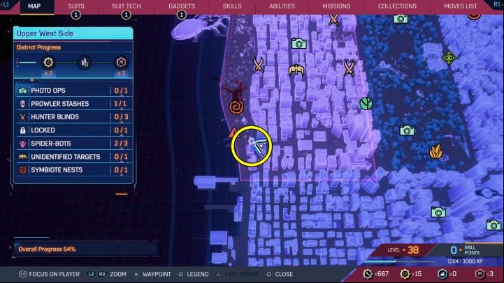 6 - Spider-Man 2: All Spider-bot locations - Secrets and Collectibles - Spider Man 2 Guide