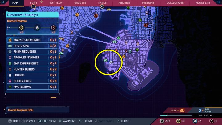 15 - Spider-Man 2: All Photo Ops - locations - Secrets and Collectibles - Spider Man 2 Guide