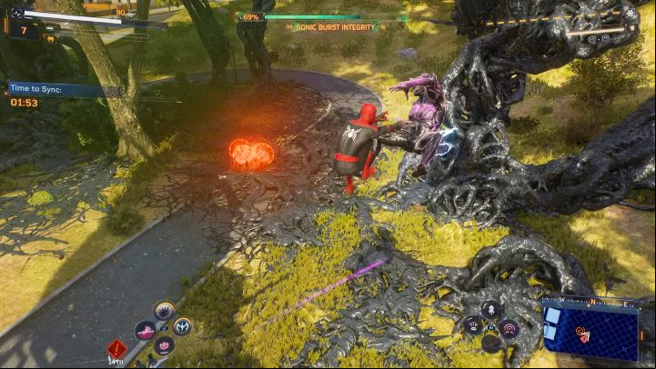 This nest is in the eastern part of Astoria - Spider-Man 2: All Symbiote Nests - locations - Secrets and Collectibles - Spider Man 2 Guide