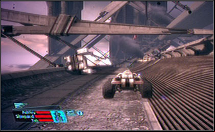 Ride along the skyway (FER6-E) eliminating enemies along the way just like a while before - Mass Effect: Feros p. 3 - walkthrough - Feros - Mass Effect Guide & Walkthrough