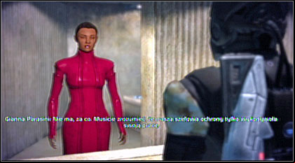 At this moment, you can come back to the docks to speak with Maeko Matsuo (NOV1-2) and gain some paragon/renegade points or use the elevator (NOV1- B) to get to the Port Hanshan market already - Mass Effect: Noveria p. 2 - walkthrough - Noveria - Mass Effect Guide & Walkthrough