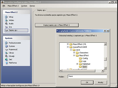 You must click on the button located in the main window to start searching for the saved games - Mass Effect 2: World Atlas - Starting a new game - World Atlas - Mass Effect 2 Guide & Walkthrough