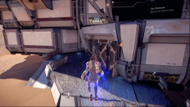 You just need to approach the entrance to the command center. - The Flophouse on Elaaden - Elaaden - Mass Effect: Andromeda Game Guide