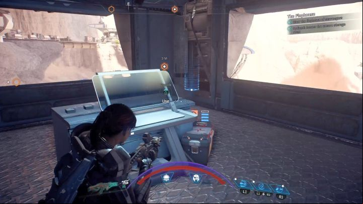 Finally, you just need to interact with the console in order to complete the mission. - The Flophouse on Elaaden - Elaaden - Mass Effect: Andromeda Game Guide