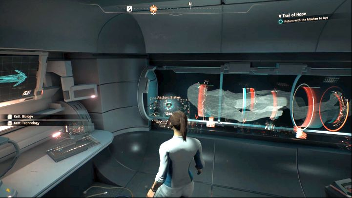 The terminal used to reset your characters skill points. - How to reset skill points of your character in Mass Effect: Andromeda? - FAQ - Frequently asked questions - Mass Effect: Andromeda Game Guide