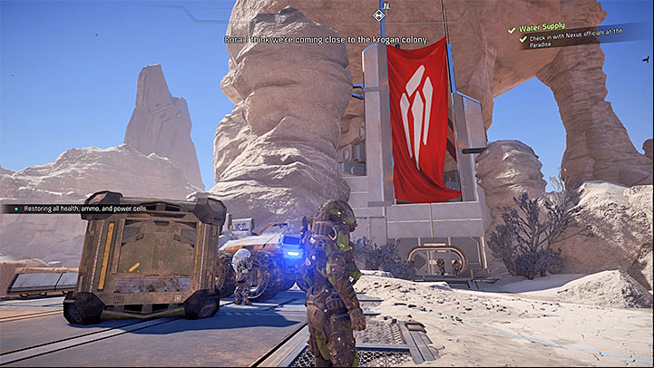 Entrance to New Tuchanka - Nakmor Drack: A Future for Our People (loyalty mission) | Allies and Relationships - Allies and Relationships quests - Mass Effect: Andromeda Game Guide