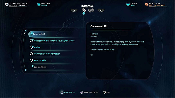 A new message from Gil - Gil Brodie: A Game of Poker / Gil Brodie: The Friend | Allies and Relationships - Allies and Relationships quests - Mass Effect: Andromeda Game Guide