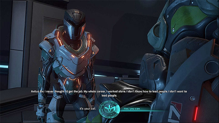 The moment of making the decision regarding Avitus - Turian Ark: Lost But Not Forgotten | Allies and Relationships - Allies and Relationships quests - Mass Effect: Andromeda Game Guide