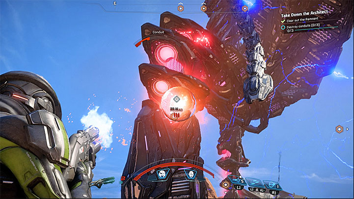 Shoot at the Architects limbs - How to defeat the Eos Remnant Architect? | Boss fights | Walkthrough - Boss battles - Mass Effect: Andromeda Game Guide