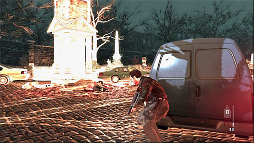 After proceeding to the proper battle, use the van as a cover - Chapter VIII - p. 1 - Walkthrough - Max Payne 3 Game Guide & Walkthrough