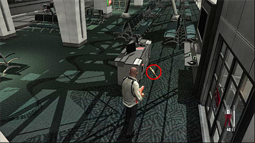 Second fragment of a gun is on the lower level in the second part of the terminal - Chapter XIV - p. 2 - Walkthrough - Max Payne 3 Game Guide & Walkthrough