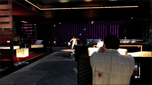 After getting into the new location, jump forward and hide behind the sofa or the other good cover and fire from that place - Chapter II - p. 1 - Walkthrough - Max Payne 3 Game Guide & Walkthrough