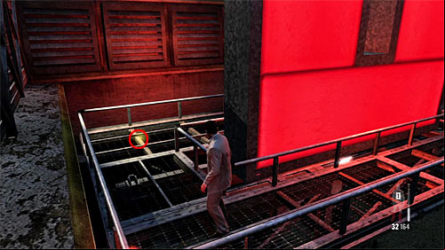 Go to the other end of the footbridge and look carefully, youll find the last fragment of the weapon in this chapter [Golden Gun - - Chapter II - p. 3 - Walkthrough - Max Payne 3 Game Guide & Walkthrough