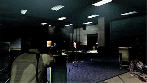 Immediately hide behind the cover and start attacking bandits who appears at the other end of the room - Chapter III - p. 1 - Walkthrough - Max Payne 3 Game Guide & Walkthrough