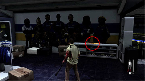 After the encounter check the area to the left from a table from which you were hiding at the beginning - Chapter III - p. 1 - Walkthrough - Max Payne 3 Game Guide & Walkthrough
