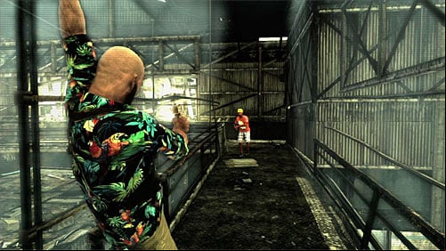 Its not an end because when you reach the upper balcony, itd be good to kill at least one opponent (screen) before the bullet time will be turned off - Chapter VII - p. 2 - Walkthrough - Max Payne 3 Game Guide & Walkthrough
