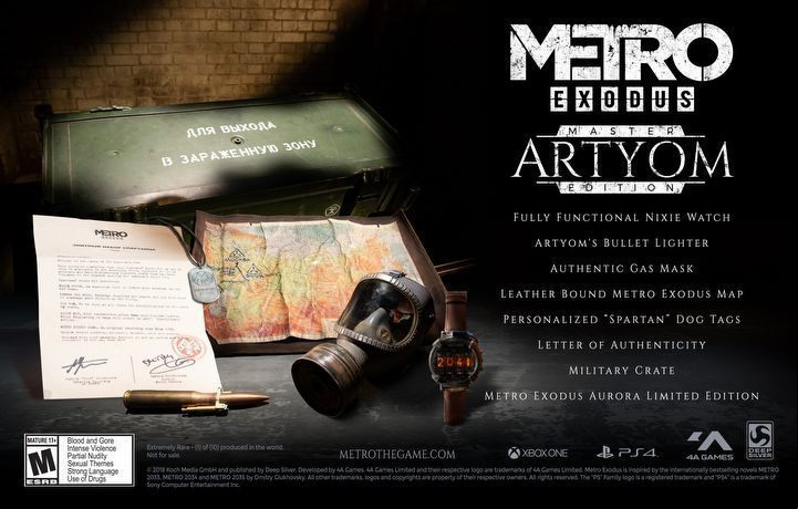 This edition includes - Metro Exodus: Game editions - Appendix - Metro Exodus Guide