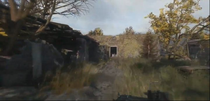 The sixth melody is in the building - you need to open the blue door inside it and take the note hanging on one of the walls - Metro Exodus Sams Story: Harmonica melodies - (Music Lover trophy) - secrets - Secrets - Metro Exodus Guide
