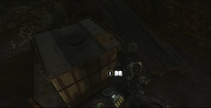 The seventh note is at the entrance to the big hangar - Metro Exodus Sams Story: Diary notes - list - Secrets - Metro Exodus Guide
