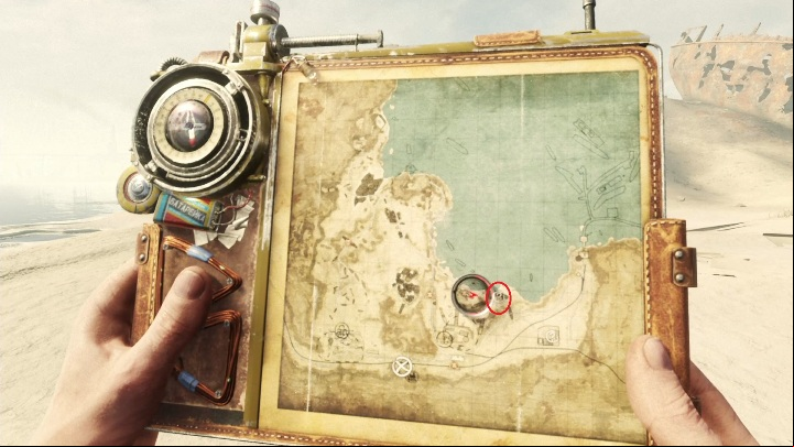 This large shipwreck is in the center of the location - Metro Exodus: The Caspian Sea Side Missions - walkthrough - Side Missions - Metro Exodus Guide