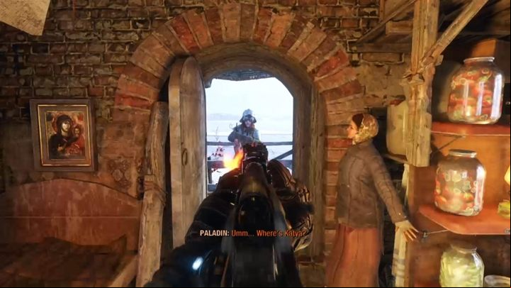 All you have to do is wait until the soldiers break into the room with Nastya and Katya - welcome them with a gunshot and kill them quickly - Metro Exodus: Escaping the Church - walkthrough - Volga - Metro Exodus Guide