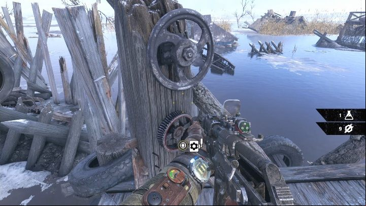 Go to a makeshift port - Metro Exodus: Escaping the Church - walkthrough - Volga - Metro Exodus Guide