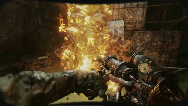 You reach another flooded tunnel, enter the water and move on - Metro Exodus The Two Colonels: Going through tunnels -walkthrough - Walkthrough - Metro Exodus Guide