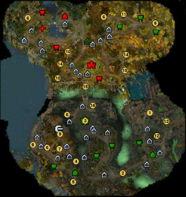 1 - starting location - Map 1: missions - Mission 1: A Selfish Prayer for Light - maps - Might & Magic: Heroes VI - Shades of Darkness - Game Guide and Walkthrough