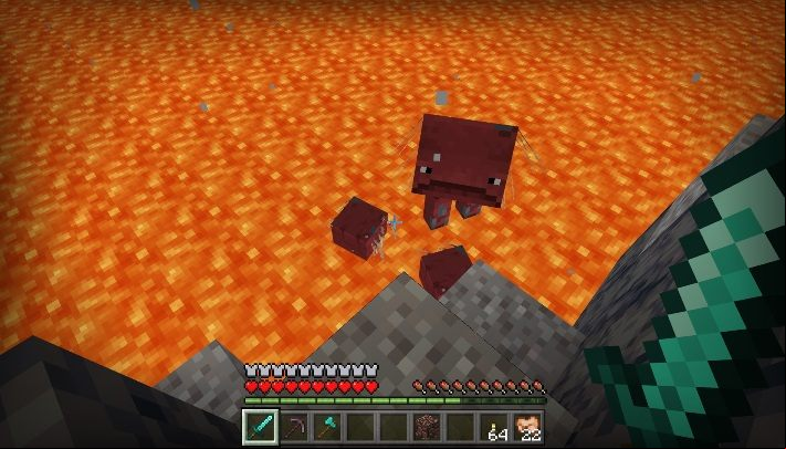 Strider is a ive mob who lives in Nether - Minecraft: Strider, Nether Update - whats new? - Minecraft Nether Update - Minecraft Guide